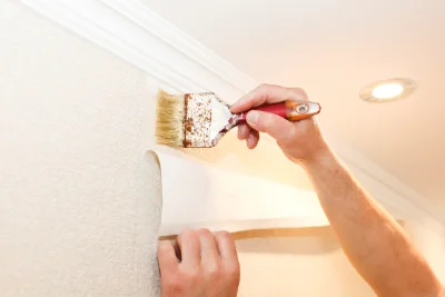 Pose de papier peint à Bœsenbiesen — revêtements muraux et toiles de verre